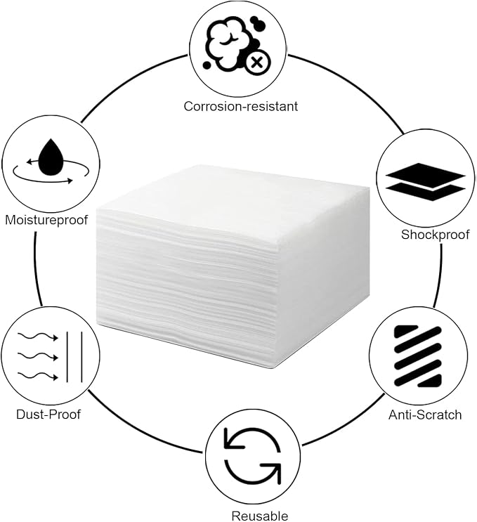 100 Pack Foam Wrap Sheets for Packing Storage Shipping Moving Supplies - Image 4