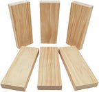6PCS Rectangle Wood Boards Unfinished Wood Blocks - Image 4