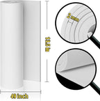 3-Pack 2mm Thick White Eva Foam Sheets roll, 13.5" x 49" Premium eva Craft Foam - Image 2