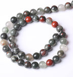 12mm 32pcs Natural African Bloodstone Beads Round Loose Gemstone Energy Healing - Image 5