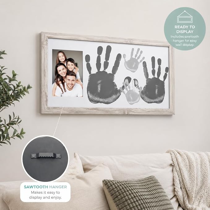 Kate & Milo DIY Family Handprint Frame Kit, Family Photo Keepsake, Kids Craft - Image 5