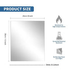 4 Pack 8 x 12 Inch Silver Mirrored Acrylic Sheets | 1/8 Inch Thick, Plastic - Image 2