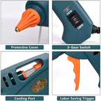 Full Size Hot Glue Gun Nozzle Set, 50/150 Watts Dual Power - Image 5