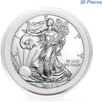 20pcs Clear Plastic Coin Capsules, Coin Collection Case of 5 Size - Image 2