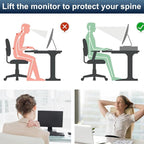 Spacrea Desk Organizer and Accessories, Computer Monitor Stand Riser - Image 6