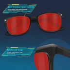 Red Lens Glasses Blue Light Glasses Men Women - Image 3