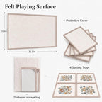 1000 Pieces Puzzle Board, 31.5x23.6 Felt Puzzle Storage Mat | Features a - Image 5