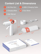 CLEVAST Cordless Hot Glue Gun, 5000mAh Rechargeable Mini Glue Gun - Image 8