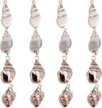 SUNNYCLUE 1 Box 16Pcs Oval Ocean Beach Spiral Seashells Craft Charms Connectors by SUNNYCLUE
