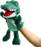 HollyHOME Hand Puppets Crocodile Plush Animal Zoo Alligator Puppets 14 Inches - Image 2