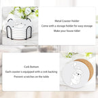 6 Absorbent Ceramic Tiles with Cork Base, Paint Your Own Sloth Coaster | Arts - Image 6