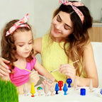 TEHAUX 20pcs Unfinished Mini Wooden Trees 5 Shapes DIY Paintable Wood Craft - Image 4