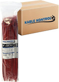 Kable Kontrol Red Zip Ties Bulk Pack 14 Inch 3500 Pcs, 120 Lbs Tensile Strength by KABLEKONTROL%C2%AE