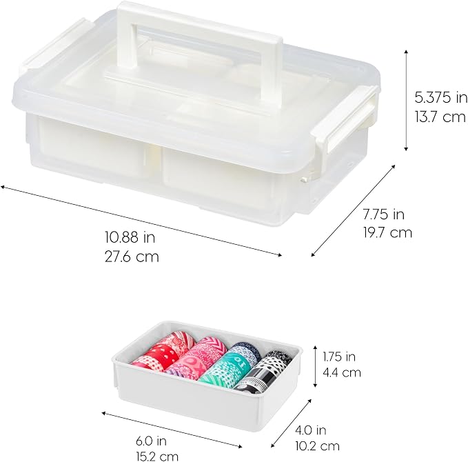 IRIS USA 1 Qt. Plastic Storage Bins - Image 2