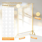 Acrylic Sign Holder 8.5X11 Double-Sided Gold Frames -12 Pcs | Gold Picture - Image 2