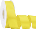 Yellow 1.5 Inch Continuous 25 Yards Satin Wired Ribbon by Simplegoal