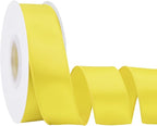Yellow 1.5 Inch Continuous 25 Yards Satin Wired Ribbon by Simplegoal