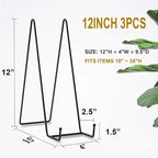 Hoewina Plate Stands for Display, 3 Pack 12 Inch Plate Holder Display Stands - Image 2