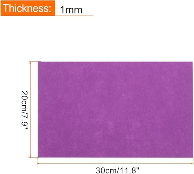 MECCANIXITY Adhesive Felt Sheets, Felt Fabric Crafts Back Adhesive Felt Sheets - Image 2