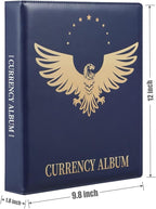 MUDOR Currency Album, 90 Pockets Banknote Collection Book - Image 6