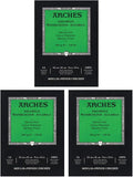 Arches Watercolor Paper Pad, 140 Pound, Cold Press, 12 Sheets/Pack, Case of 3 by ARCHES