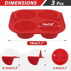 Webake 3PCS Silicone Air Fryer Muffin Pan - Image 6