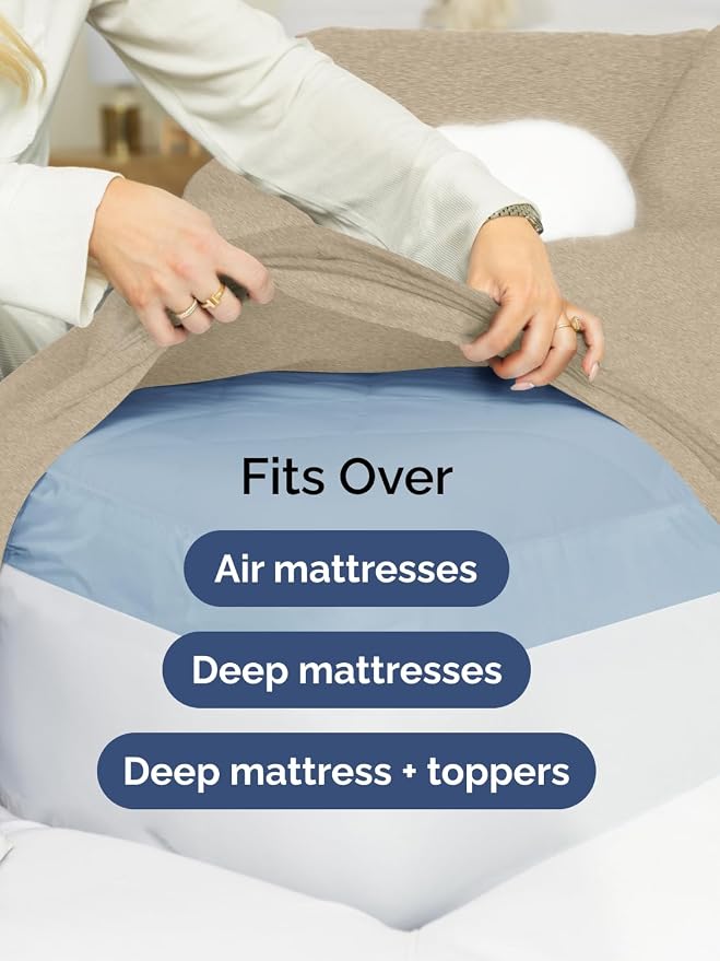 Extra Deep Split King Fitted Sheet - Image 6