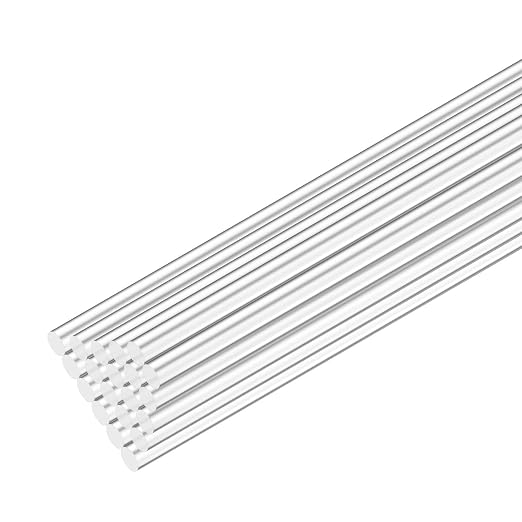 M METERXITY 20-Pack Acrylic Round Rods, 11.81 x 0.08 Inch/ 300 x 2 mm Clear by MMETERXITY