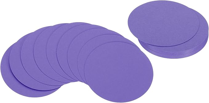 PATIKIL 3inch Circle Card Stock, Dark Purple by PATIKIL