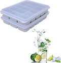 Tvmania Ice Cube Trays Set of 2, 15-Cube Silicone Molds by Tvmania