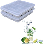 Tvmania Ice Cube Trays Set of 2, 15-Cube Silicone Molds by Tvmania