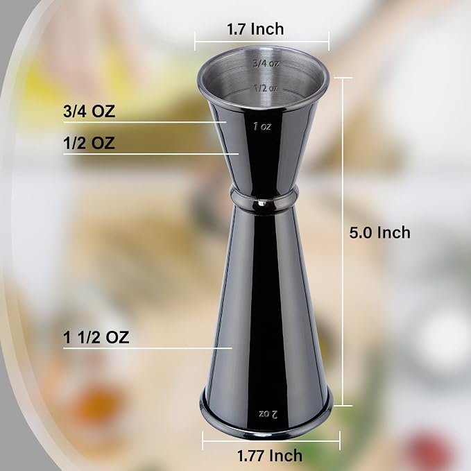 Jigger for Bartending, Briout Double Cocktail Jigger Japanese Premium 304 Food - Image 3