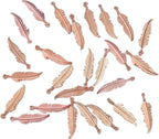 ALIMITOPIA 100pcs Alloy Feather Charms Pendants Easter Angel Wing Feather by ALIMITOPIA