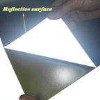 FUNKAKA Reflective Heat Transfer Vinyl Light Gray HTV Roll, Reflective HTV Vinyl - Image 2