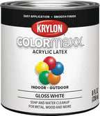 Krylon ColorMaxx Gloss Interior/Exterior Acrylic Latex Paint, 1/2 Pt. - Image 4