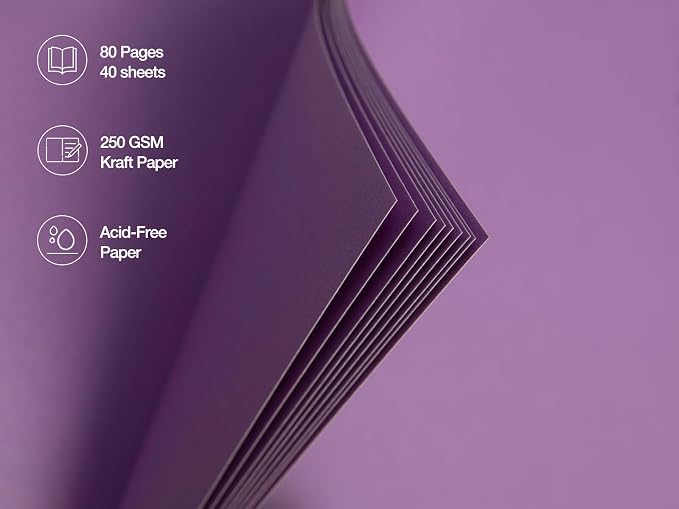 potricher 12 x 12 Inch Large Inch DIY Scrapbook Photo Album 80 Pages Thick - Image 5
