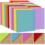 Cindeer 24 Pcs 8 x 8 Inch Colored Cast Acrylic Sheets 0.08'' Thick/ 2mm by Cindeer