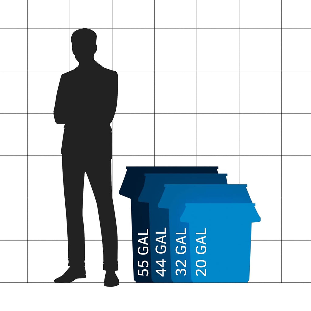 44 Gallon Yellow Round Commercial Trash Can