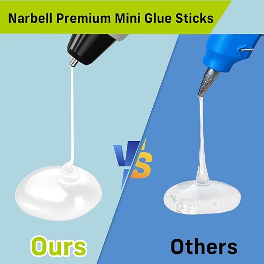 Narbell Mini Hot Glue Sticks, 0.27" Diameter and 4" Long Hot Melt Glue Sticks - Image 4
