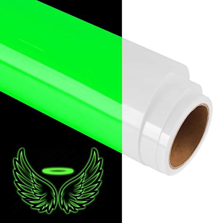 Glow in The Dark 3D Puff Vinyl Heat Transfer by TransWonder