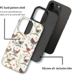 ZHEGAILIAN Case for iPhone 13 Pro, Chicken Farmhouse Animal Rooster Durable - Image 2