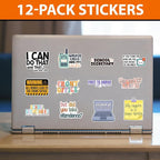 MAIANEY School Secretary Sticker Pack 12pcs – Funny Office Stickers - Image 2