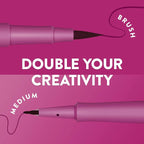 Paper Mate Flair DUAL Felt Tip Pens, Brush and Medium Tips, Note-Taking - Image 2