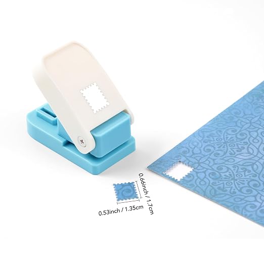 BAOFALI Mini Stamp Punch, 0.6x0.5 Inch Postage Stamps Punch, Portable Lever - Image 6
