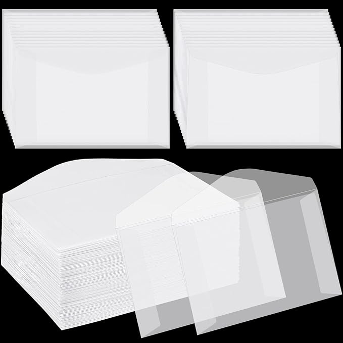 Geyee 100 Pcs Glassine Ticket Envelopes by Geyee