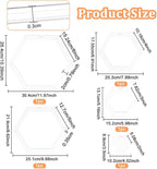 BENECREAT 5 Sizes Hexagon Quilting Template, Acrylic Intricate Sewing Machine - Image 2