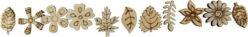 100 Pcs Unfinished Wooden Cutouts - Image 2