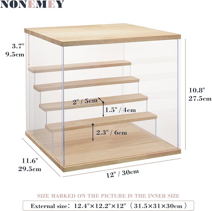 NONEMEY LED Acrylic Display Case, 5 Tier Display Case - Image 5