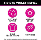 Tulip One-Step Tie-Dye Kit, 3 Fabric Dye Refill Packs - Image 3