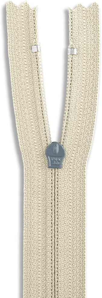16 Inch Nylon Coil Zipper Natural Color, Non Separating Closed-End Sewing Zipper - Image 4